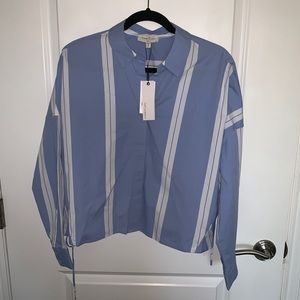 Habitual Striped Button Up Top